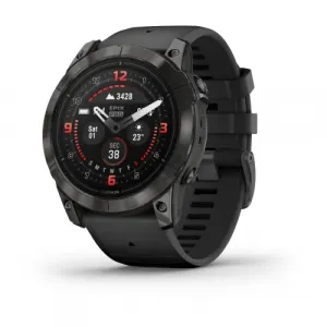 Garmin Epix Pro (Gen 2) 51mm Sapphire Carbon Gray Süsihall DLC titaankate musta rihmaga