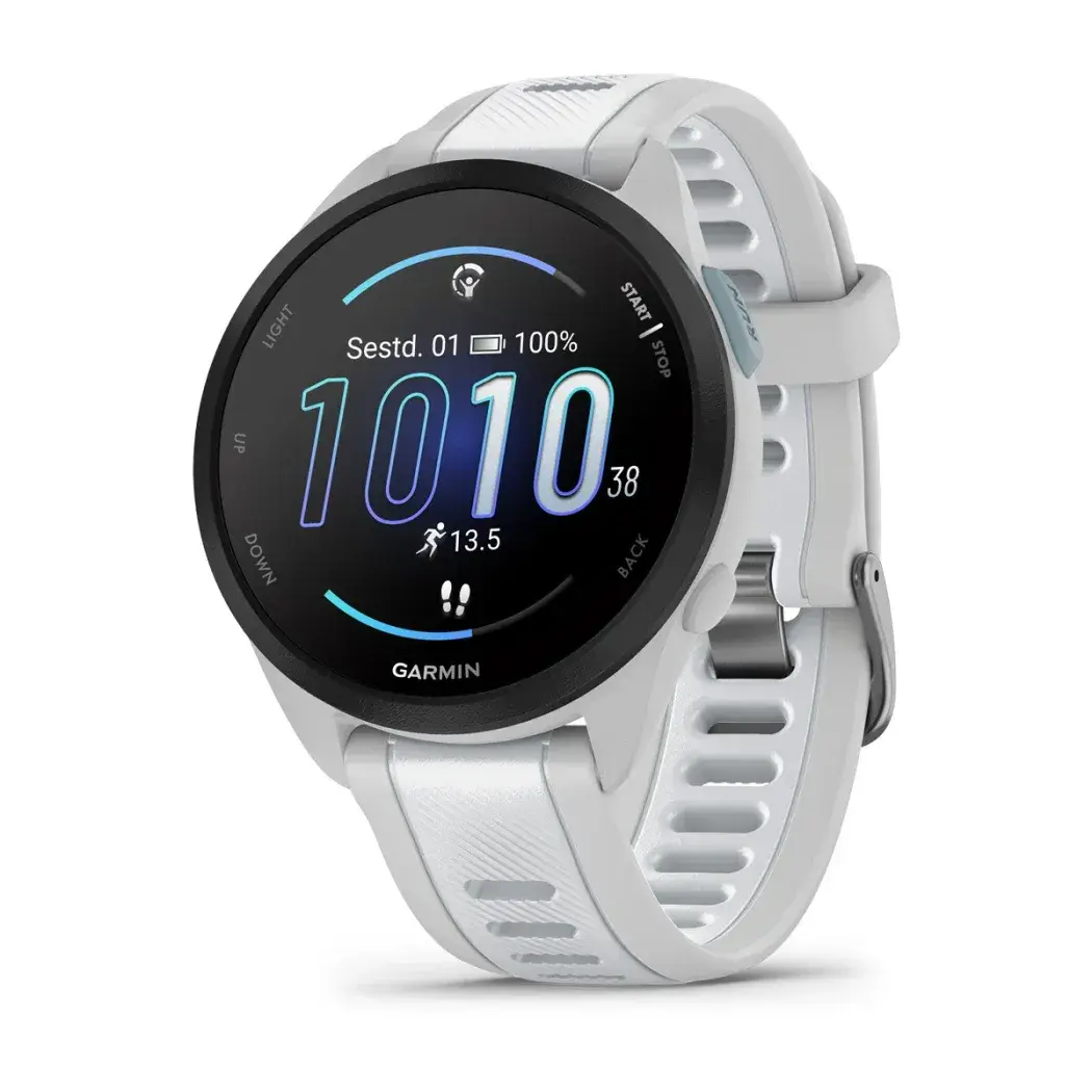 Garmin Forerunner 165 Mist Gray Whitestone Uduhall/valge kivi