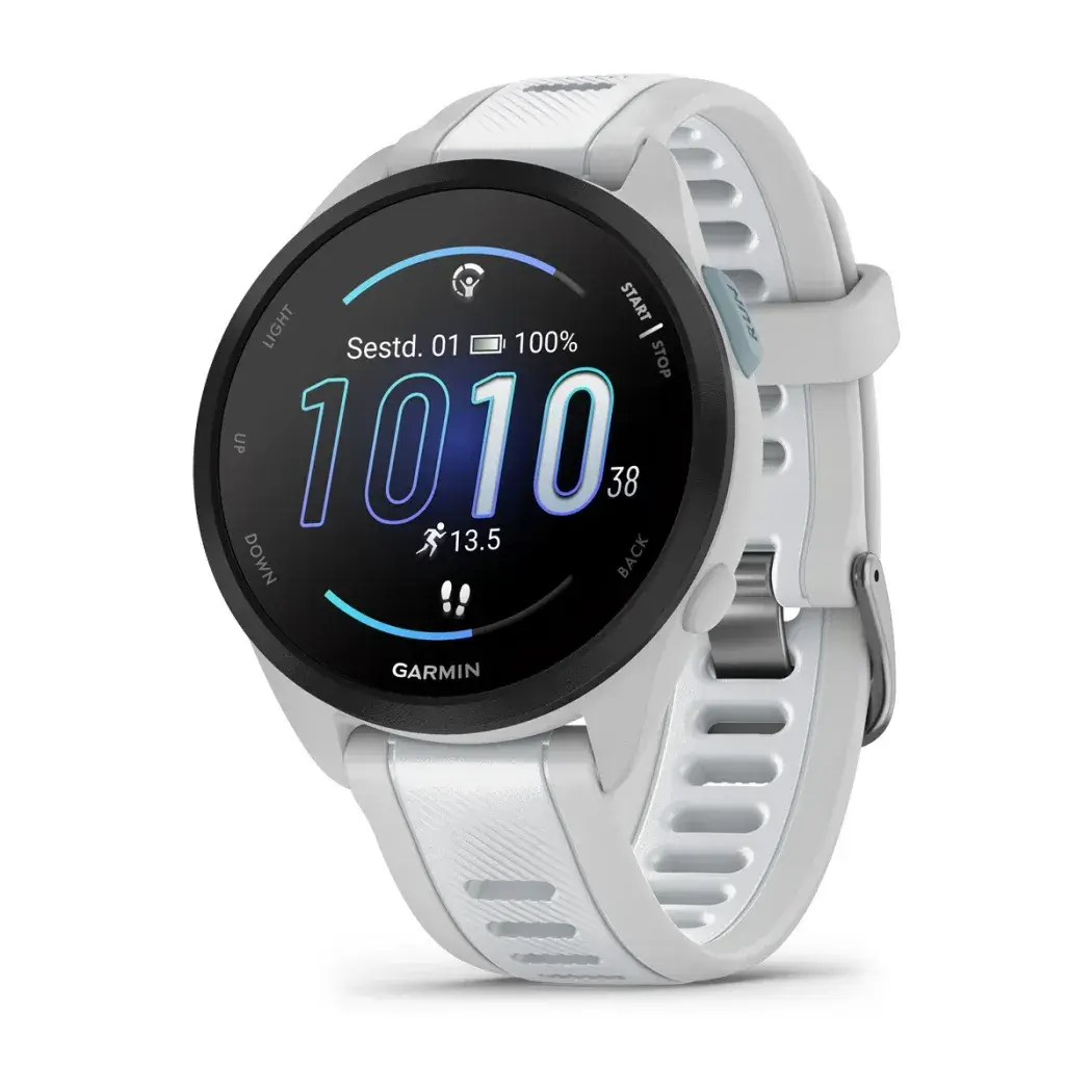 Garmin Forerunner 165 Music Mist Gray Whitestone Uduhall/valge kivi