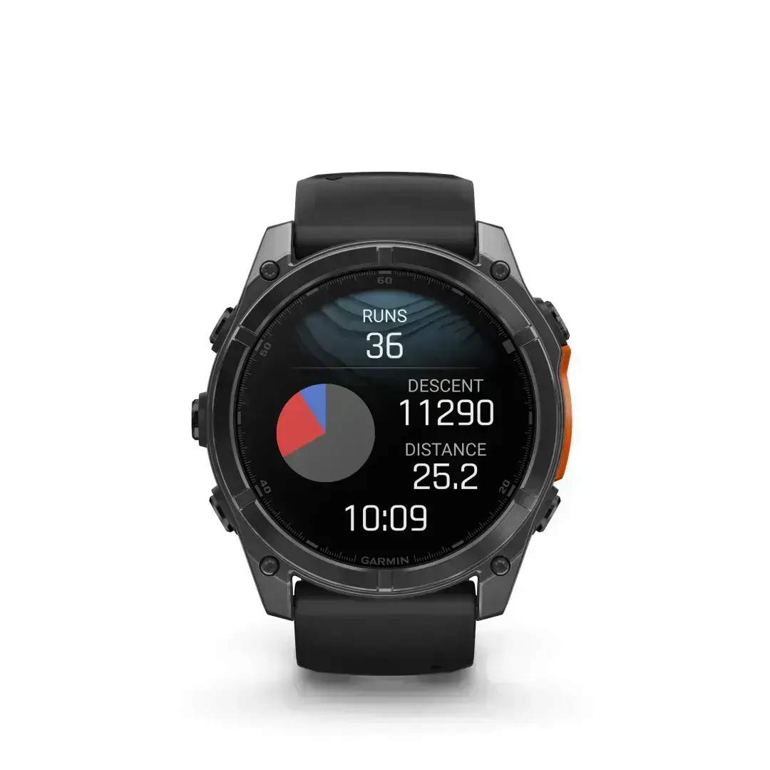 Garmin Fenix 8 AMOLED Slate Gray Black 51mm Kivi hall musta rihmaga 51mm