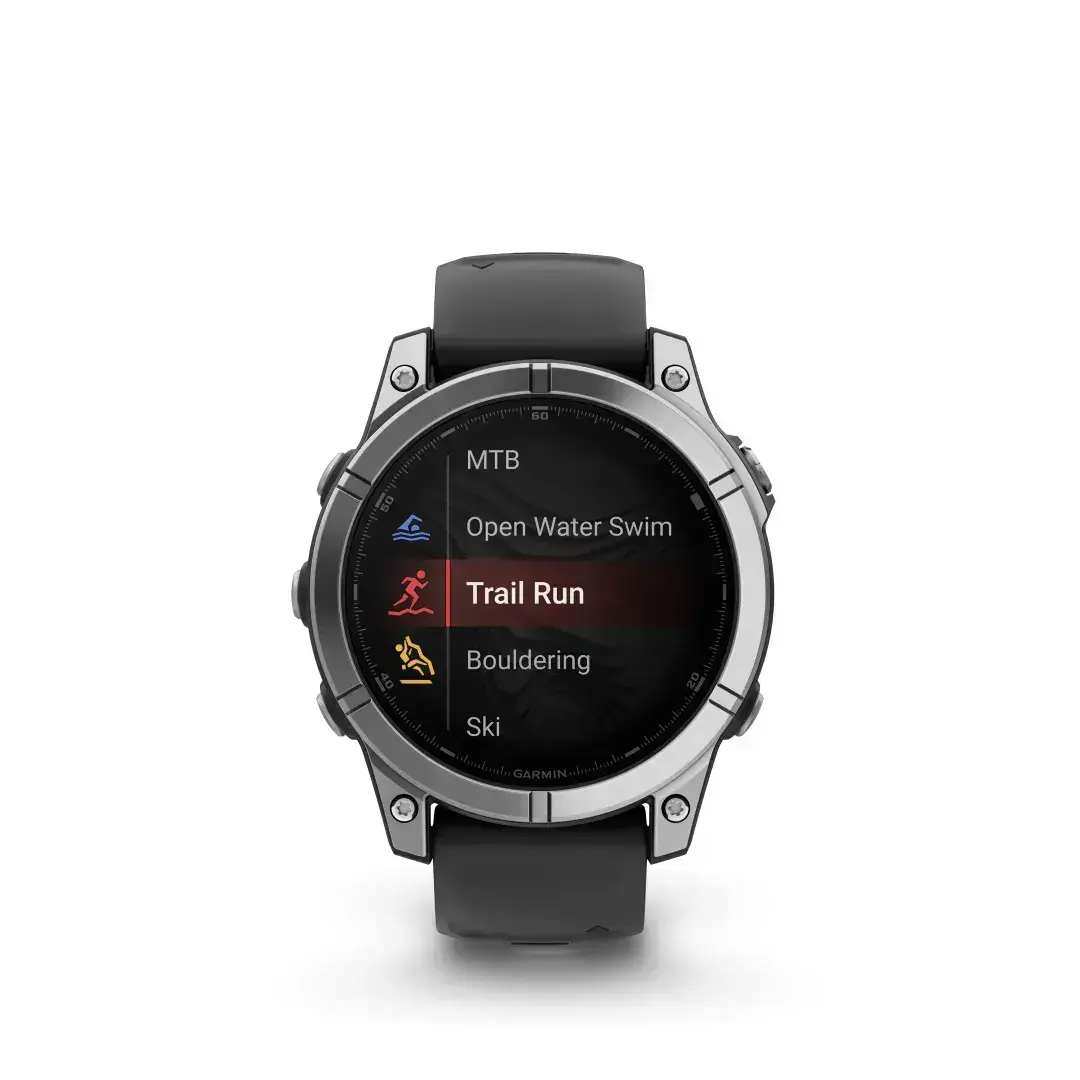 Garmin Fenix E AMOLED Stainless Steel Black 47mm Roostevabast terasest musta rihmaga