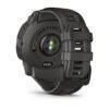 Garmin Instinct 3 Solar Black Charcoal Bezel 50mm Must koos söe värvi kellarihmaga - päikesepaneeliga