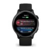 Garmin Vivoactive 6 Black Slate Kivi hall musta rihmaga