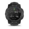 Garmin Instinct 3 Amoled Tactical Edition 50 mm Must musta kellarihmaga