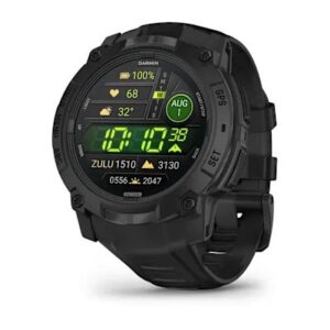 Garmin Instinct 3 Amoled Tactical Edition 50 mm Musta värvi musta käekellarihmaga