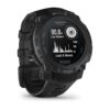 Garmin Instinct 3 Solar Tactical Edition 45 mm Must musta nägu - päikesepaneeliga