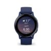 Garmin Vivoactive 5 Navy Blue Metallist tumesinine alumiiniumist korpus tumesinise korpuse ja silikoonist kellarihmaga