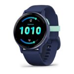 Garmin Vivoactive 5 Navy Blue Metallist tumesinine alumiiniumist korpus tumesinise korpuse ja silikoonist kellarihmaga