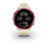 Garmin Forerunner 570 Raspberry 42mm Vaarika alumiiniumist läbipaistva luu/mango rihmaga