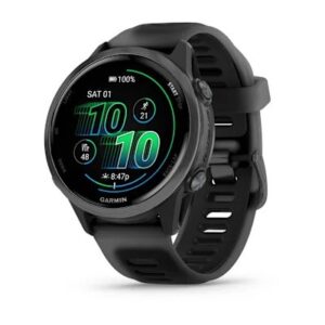 Garmin Forerunner 570 Slate Grey 42mm Sinihall alumiinium läbipaistva musta/musta rihmaga