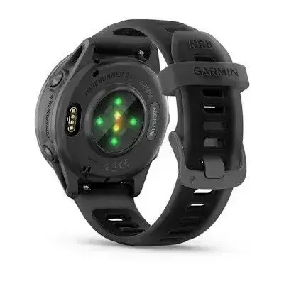Garmin Forerunner 570 Slate Grey 42mm Sinihall alumiinium läbipaistva musta/musta rihmaga