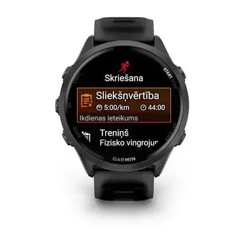 Garmin Forerunner 570 Slate Gray 47mm Sinihall alumiinium läbipaistva musta/musta rihmaga
