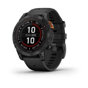 Garmin fēnix 7 Pro Solar Slate Gray Kivi hall musta rihmaga
