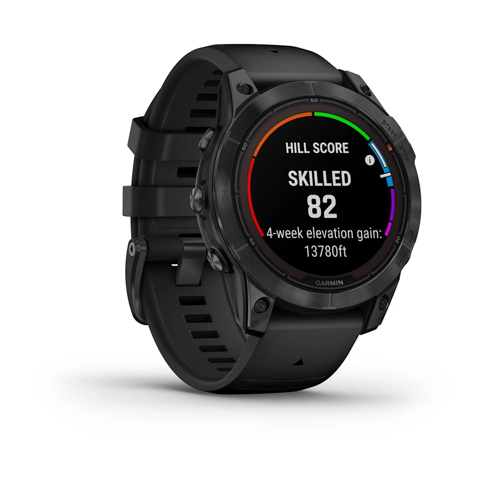 Garmin fēnix 7 Pro Solar Slate Gray Kivi hall musta rihmaga