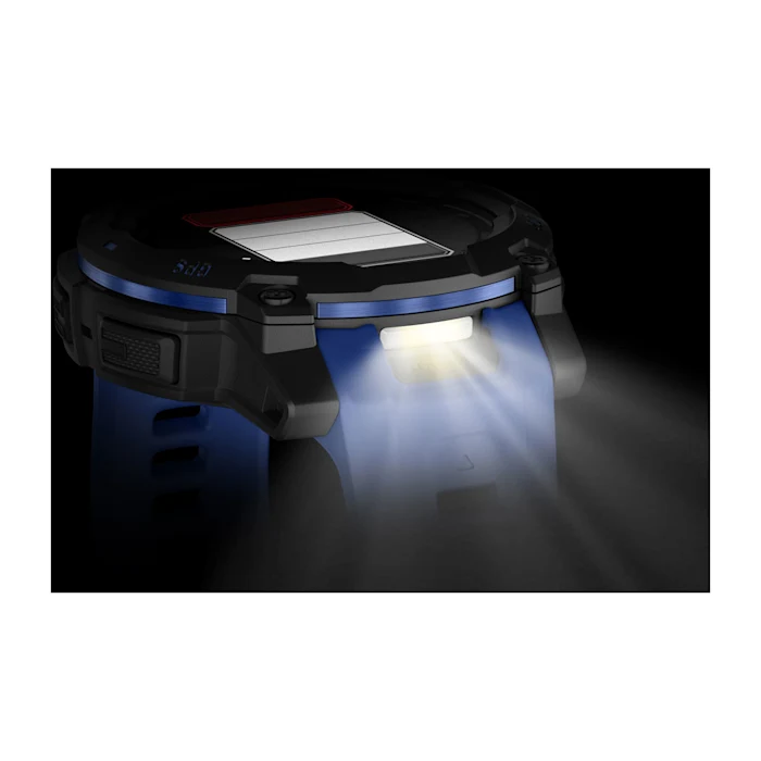 Garmin Instinct 3 Amoled Black Bolt Blue 45mm Must koos läikivsinise/musta rihmaga - amoled