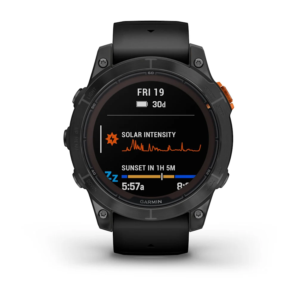 Garmin fēnix 7 Pro Solar Slate Gray Kivi hall musta rihmaga