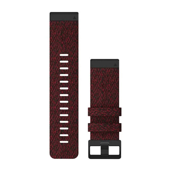 Garmin QuickFit 22 Watch Band Nylon Heathered Red - Pulksteņu siksniņas