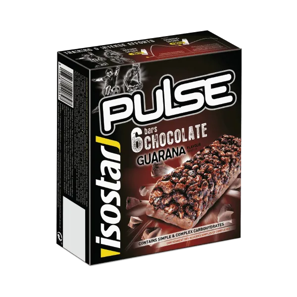 Isostar Pulse Chocolate Guarana bar 23g x 6