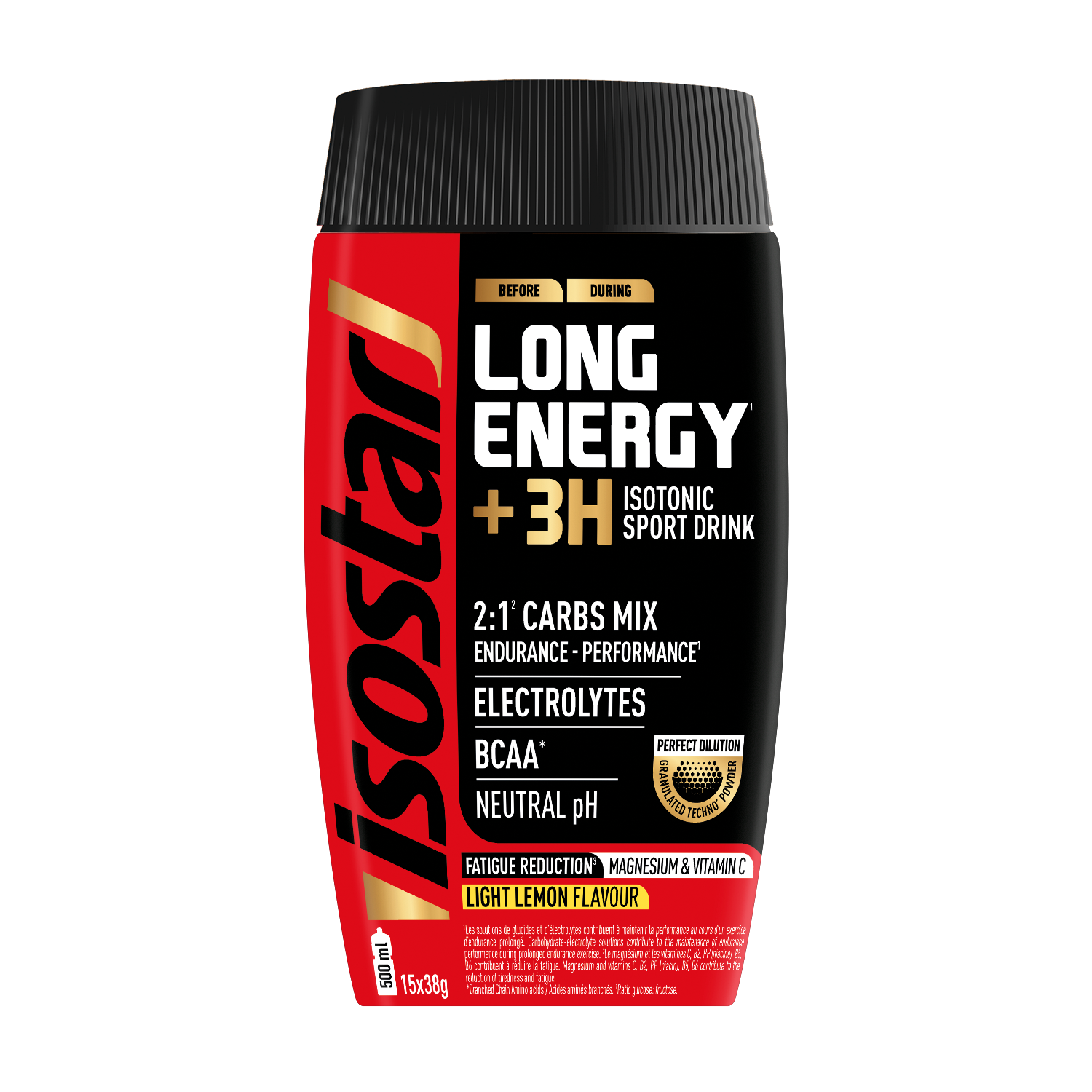 Isostar Long Energy Lemon 570g - Izotoniskie dzērieni