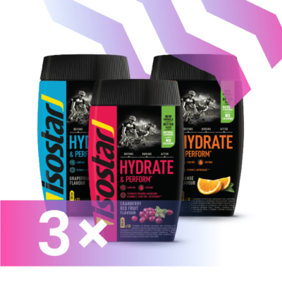 Isostar pulber Hydrate & Perform x 3
