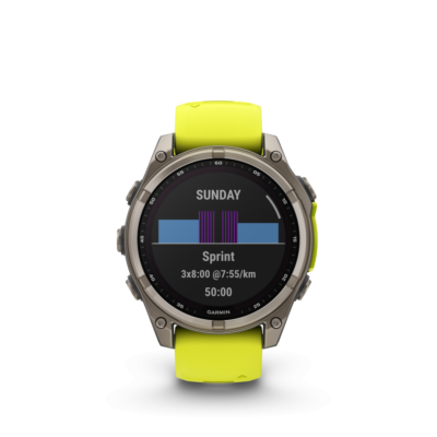Garmin Fenix 8 Sapphire Solar Amp Yellow Graphite 47mm