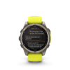 Garmin Fenix 8 Sapphire Solar Amp Yellow Graphite 47mm