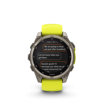 Garmin Fenix 8 Sapphire Solar Amp Yellow Graphite 47mm