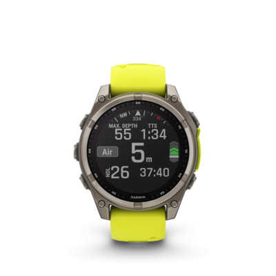 Garmin Fenix 8 Sapphire Solar Amp Yellow Graphite 47mm
