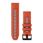 Garmin QuickFit 26 Watch Band Flame Red Graphite