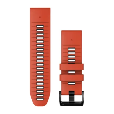 Garmin QuickFit 26 Watch Band Flame Red Graphite Garmin QuickFit 26 Watch Band Flame Red Graphite