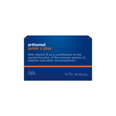 Orthomol Junior C Plus, mandariini-apelsini maitse, 30 päevast annust