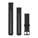 Garmin Quick Release 18 mm kellarihm, must silikoon / kiltkivihall