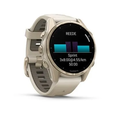 Garmin Fenix 8 AMOLED Sapphire Soft Gold Gray 43mm