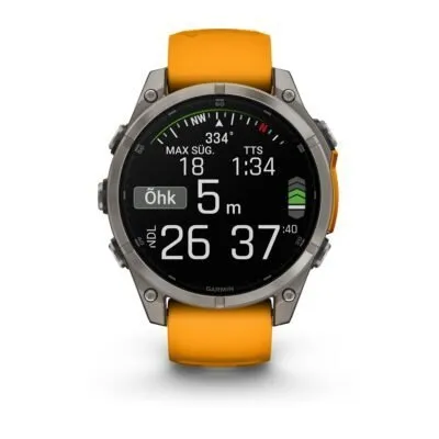 Garmin Fenix 8 AMOLED Sapphire Graphite Orange 47mm