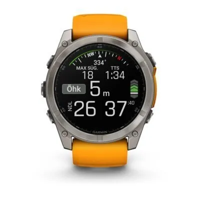 Garmin Fenix 8 AMOLED Sapphire Graphite Orange 51mm