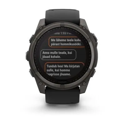 Garmin Fenix 8 Sapphire Solar Carbon Gray Black 51mm