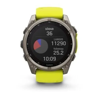 Garmin Fenix 8 Sapphire Solar Amp Yellow Graphite 51mm