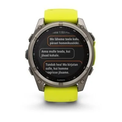 Garmin Fenix 8 Sapphire Solar Amp Yellow Graphite 51mm