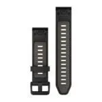 Garmin 010-13391-00 LV Garmin QuickFit 20 Watch Band Black / Pebble Gray Silicone rf