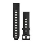 Garmin QuickFit 20 kellarihm, must / Pebble Gray Silicone