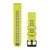 Garmin QuickFit 22 Watch Band Amp Yellow / Graphite Silicone