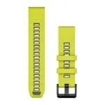Garmin QuickFit 22 kellarihm, Amp Yellow / grafiit Silicone
