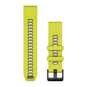 Garmin QuickFit 22 Watch Band Amp Yellow / Graphite Silicone