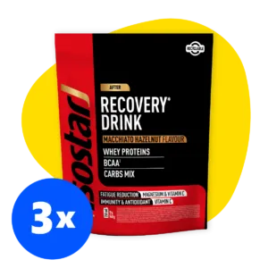 Isostar Long Energy Recovery Drink Macchiato 450g x3