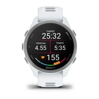 Garmin Forerunner 170 Hallikasvalge koos hallikasvalge/hallikassinise rihmaga