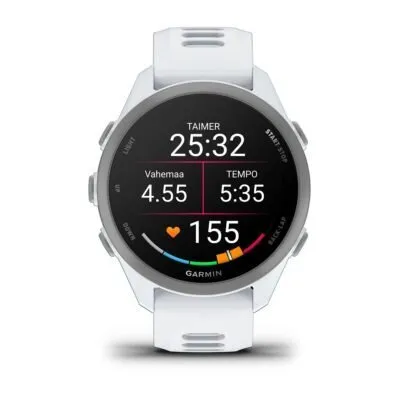 Garmin Forerunner 170 Hallikasvalge koos hallikasvalge/hallikassinise rihmaga