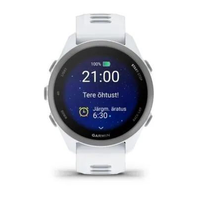 Garmin Forerunner 170 Hallikasvalge koos hallikasvalge/hallikassinise rihmaga