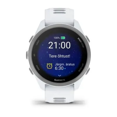 Garmin Forerunner 170 Hallikasvalge koos hallikasvalge/hallikassinise rihmaga