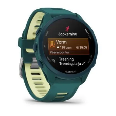 Garmin Forerunner 170 Music Sügavroheline koos sügavrohelise/sidrunkollase rihmaga