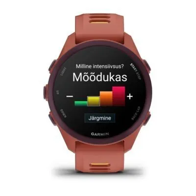 Garmin Forerunner 170 Music Tumeroosa koos tumeroosa/oranžikaskollase rimaga